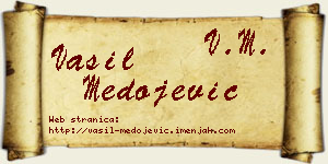 Vasil Medojević vizit kartica